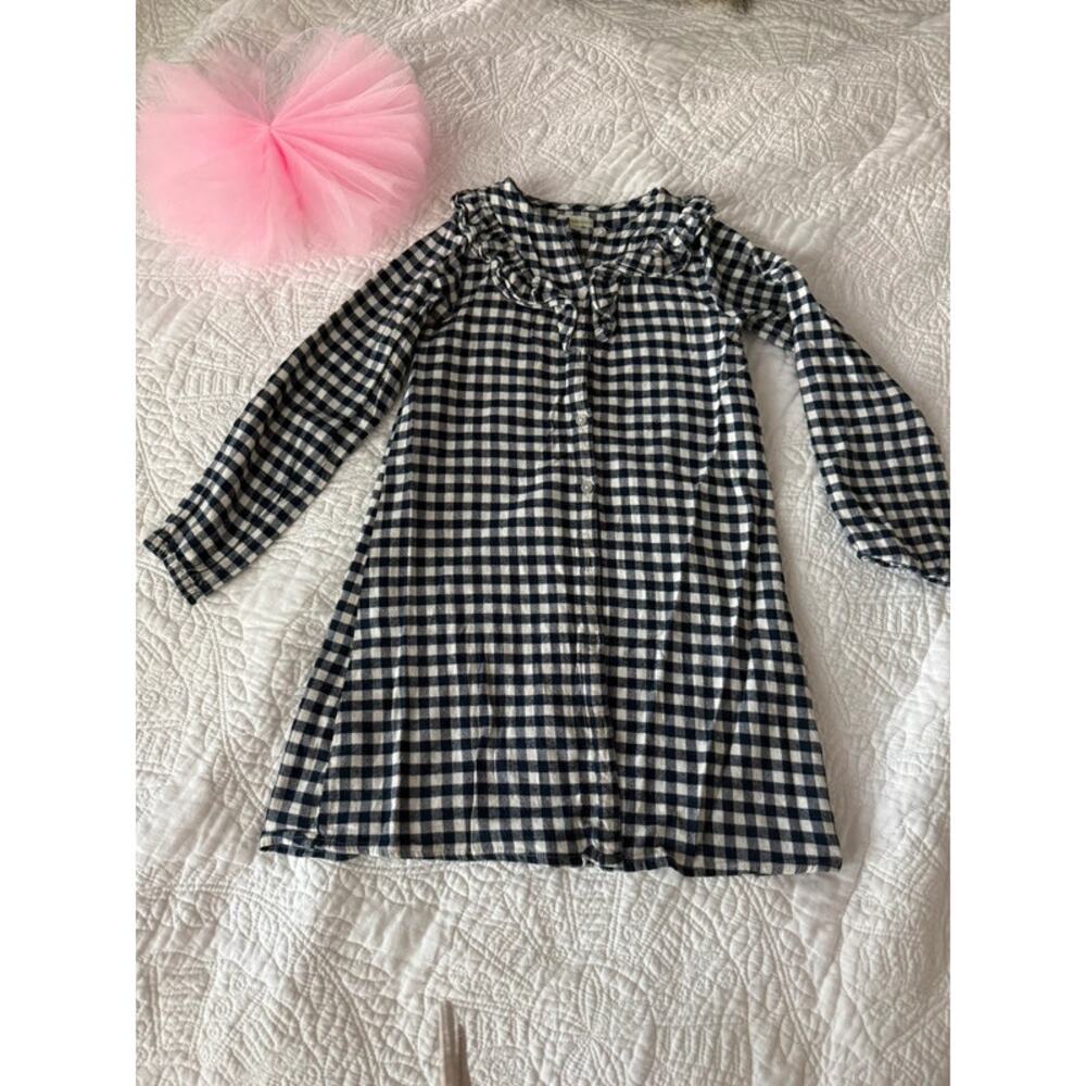 Black and White Gingham Dress - Vertbaudet (Size: 8 Years / 134cm)